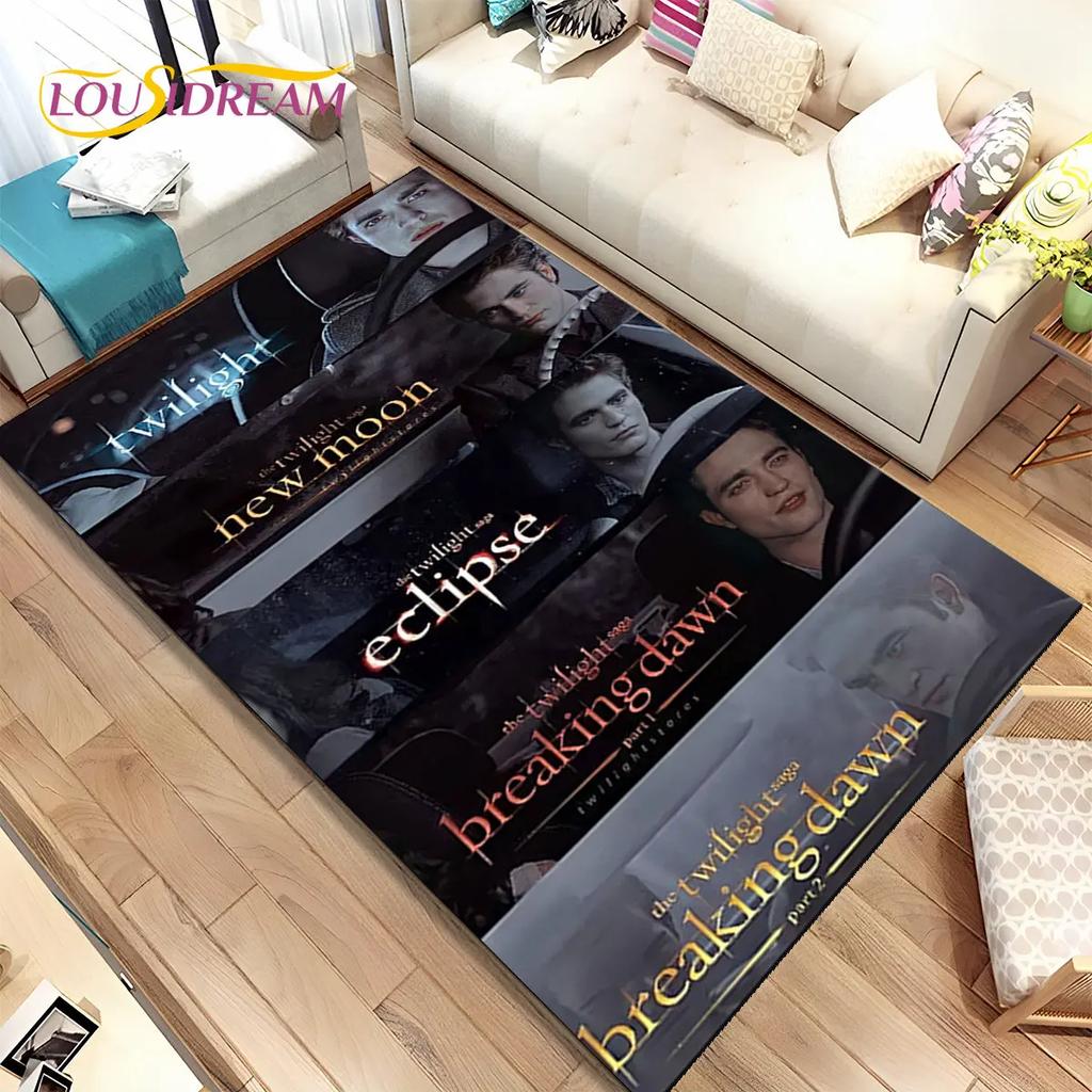Сага Сумерек HD Печатный Ковер Большой, Ковер для Гостиной Спальни Дивана Прихожей Декор, Детский Нескользящий Коврик