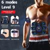 USB Rechargeable Muscle Massager Pad Wireless Body Arm Trainer Abdominal Sports Fitness Slimming Massager