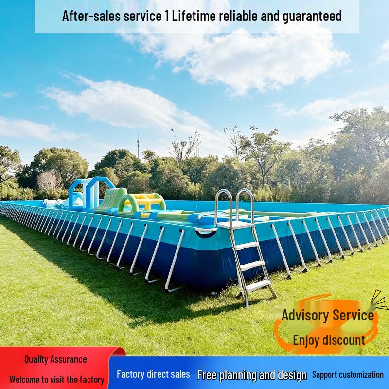 Outdoor Commercial Inflatable Swimming Pool & Sunshade for Kids