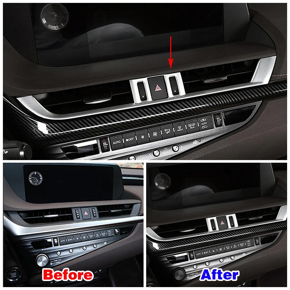 Для Lexus ES ES200 ES250 ES300 ES350 2018 2020 Автомобиль Центральная консоль Центр кондиционера воздуха Выходная вентиляционная крышка Отделка Ремонтная рамка