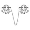 New Arrival Metal Nipple Clamps Clips with Chain Clitoris Stimulator Steel Nipple Breast Clamps Flirting Women Sex Toy