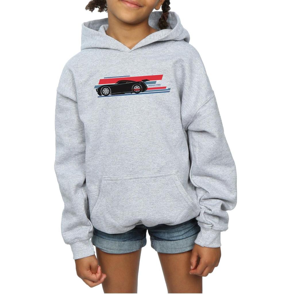 Disney Girls Cars Jackson Storm Stripes Hoodie
