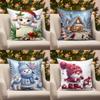 Домашний Декор Рождество Милое Животное и Сцена Подходит Для Дивана Спальни Автомобиля Наволочка Подушка Прямоугольная Подушка для Спины