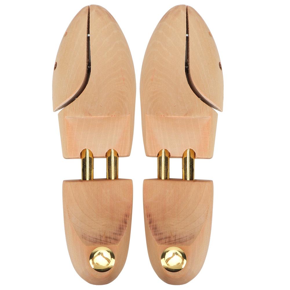 2Pcs Wood Anti Deformation Anti Wrinkle Adjustable Women Men Shoe Tree Keeper(41 42)