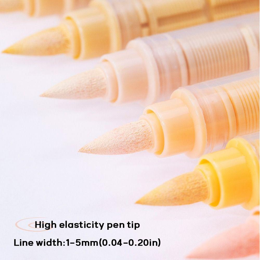 24Colors 24 Colors Acrylic Paint Pens Macaroon Color Watercolor Pen Wood Glass Fabric Rocks