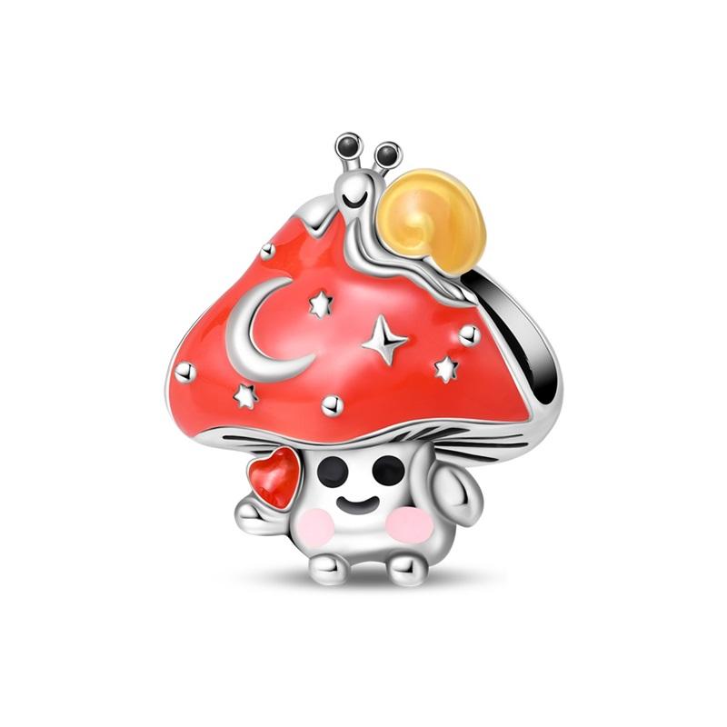 Серебро 925 Пробы Красная Серия Кот Божья Коровка Карп Кои Сердце Формы Шармы Бусины Для Женщин Подходят к Браслету DIY Украшения Подарки