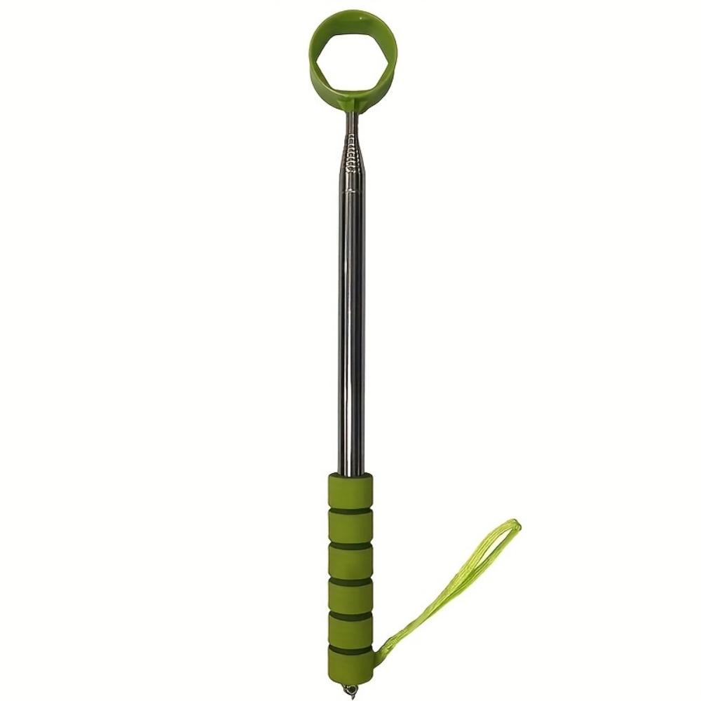 1 Piece Retractable Golf Ball Pick-Up Tool 9-Foot Stainless Steel Grabber Adjustable and Durable Golf Accessory for Golf Courses and Practice Ideal