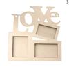 Fashion Art DIY Paint  Wooden Photo Frame Heart Shape Picture Holder Love  Rahmen