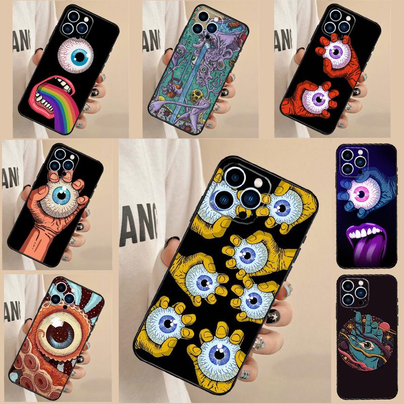 Чехол для телефона «Руки с глазами» для iPhone 17 Air 16 15 14 13 11 12 Pro Max 13 12 mini 15 16 Plus 16e Чехол Funda