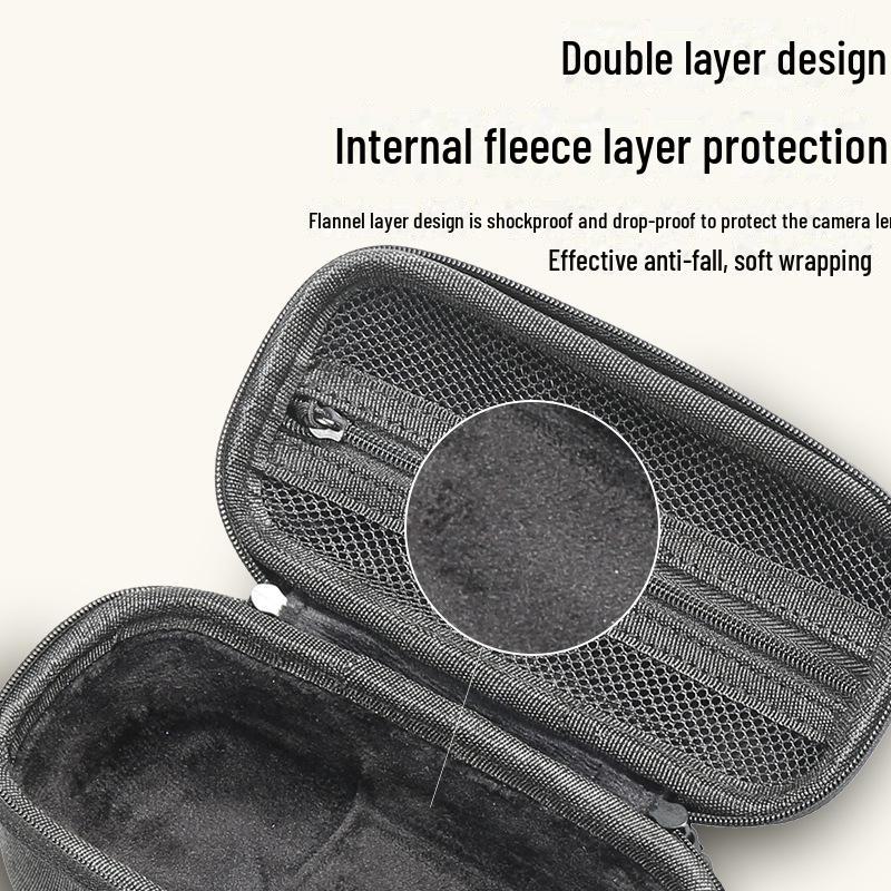 Сумка для хранения Shadowstone Insta360 X4 и набор аксессуаров с портативной защитой объектива и оправой.