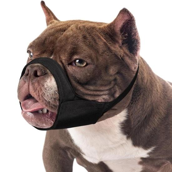 Dog Muzzle Soft Nylon Muzzle Breathable Mesh Drinkable Muzzle Prevent Barking Biting Chewing Dog Mouth Cover for Medium Large Short Snout Dog