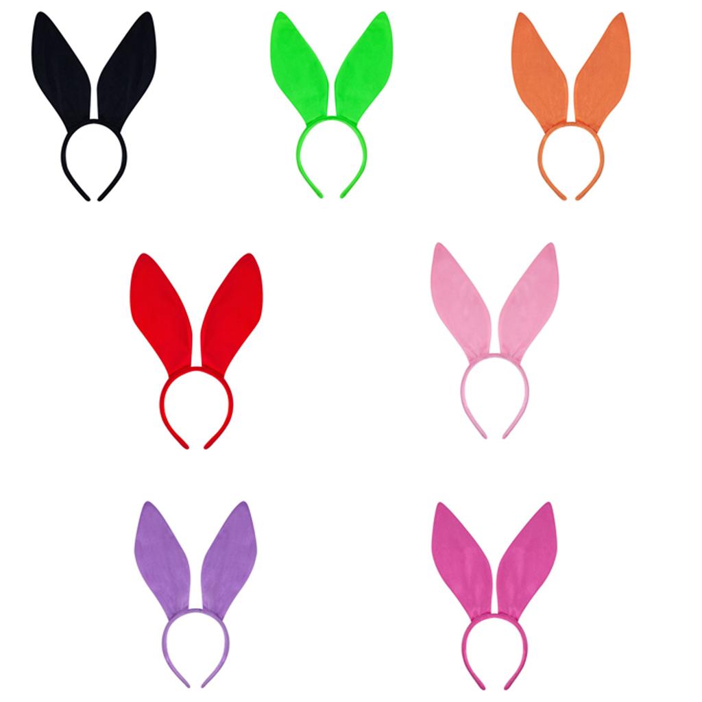 Rabbits Ears Hairband Photo Props Easter Hair Hoop Headband Party Headpiece Fun Headbands for Music Festival