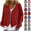 Womens Zip Up Sweaters Sweatshirts Long Sleeve Oversized Jackets Soft Casual Loose Tunic Tops