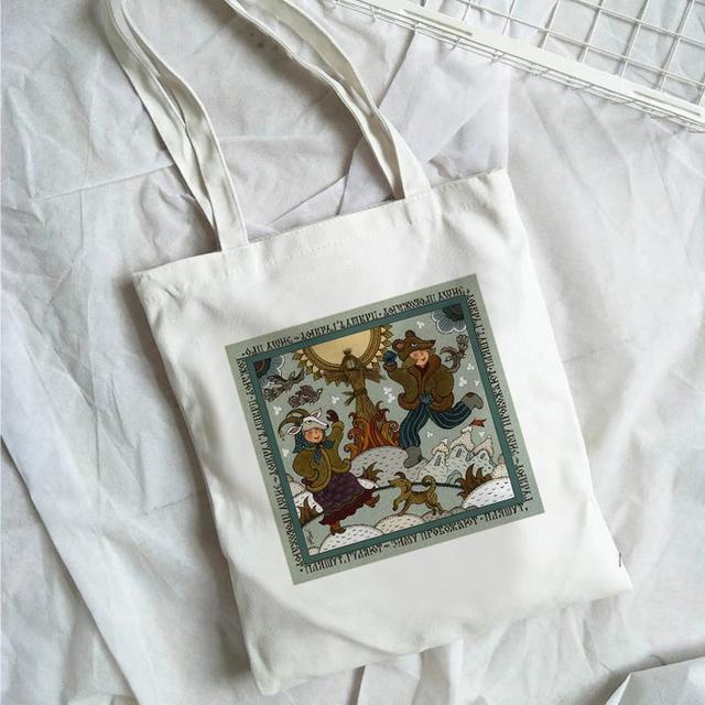 2022 Женская сумка для покупок, белая серия по охране окружающей среды, многоразовая сумка Harajuku Commuter, простая модная сумка большой вместимости