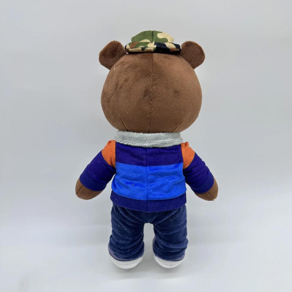 Kawaii Kanye Dropout Bear Teddy Bear Плюшевые игрушки Kanye West Graduation Soft Stuffed Home Room Decor Gift Birthday