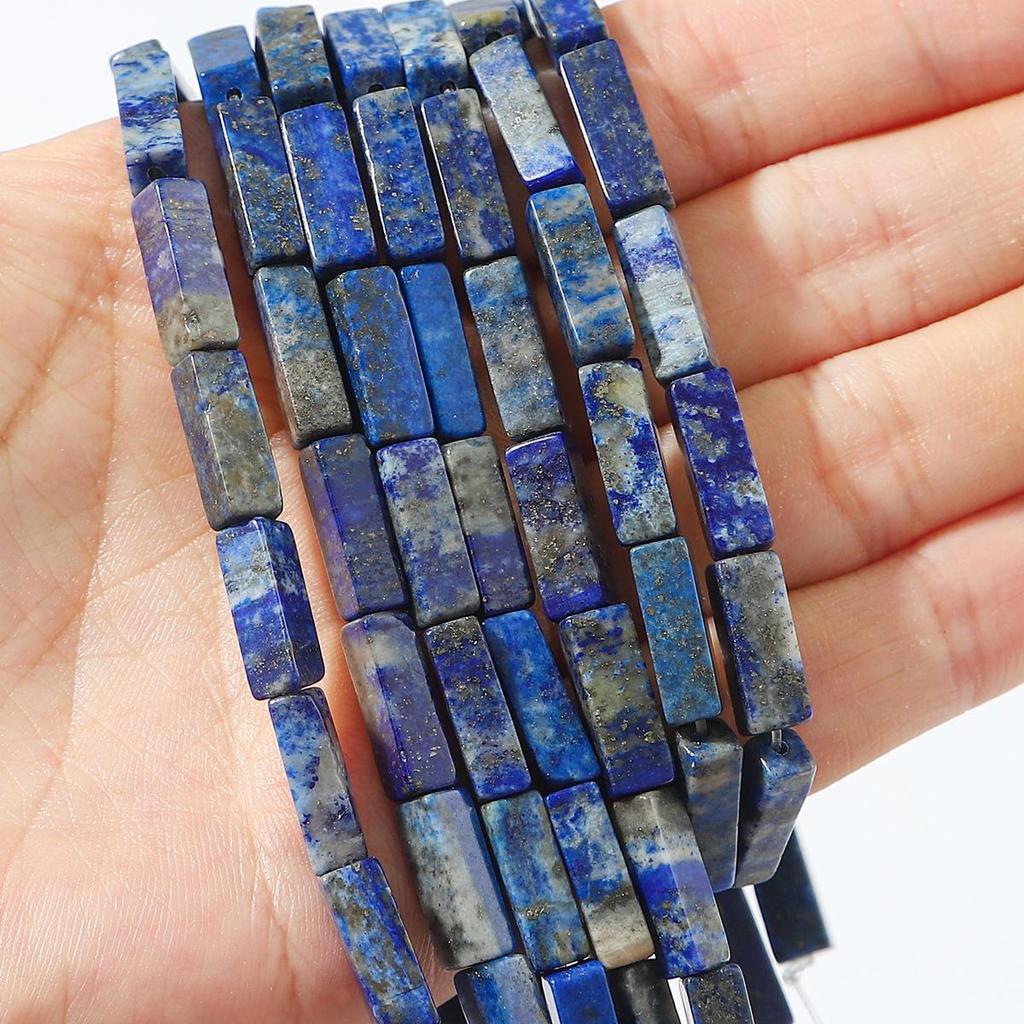 30 шт. Бусины из натурального камня, квадратные бусины-трубочки, агат, тигровый глаз, аметист, разделительные бусины для изготовления украшений, DIY браслет, ожерелье, серьги (40см)