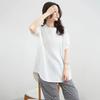 Women's New Summer Fashion Short-sleeved Loose Thin Casual Round Neck Outside To Cover Meat Versatile Tops