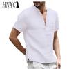 HNXC Men's Fashion Casual Solid Color Print Tops & T-shirts