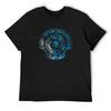 Aegis синяя версия Футболка роскошный дизайнерский однотонный роскошный t-shirt Мужская хлопковая футболка