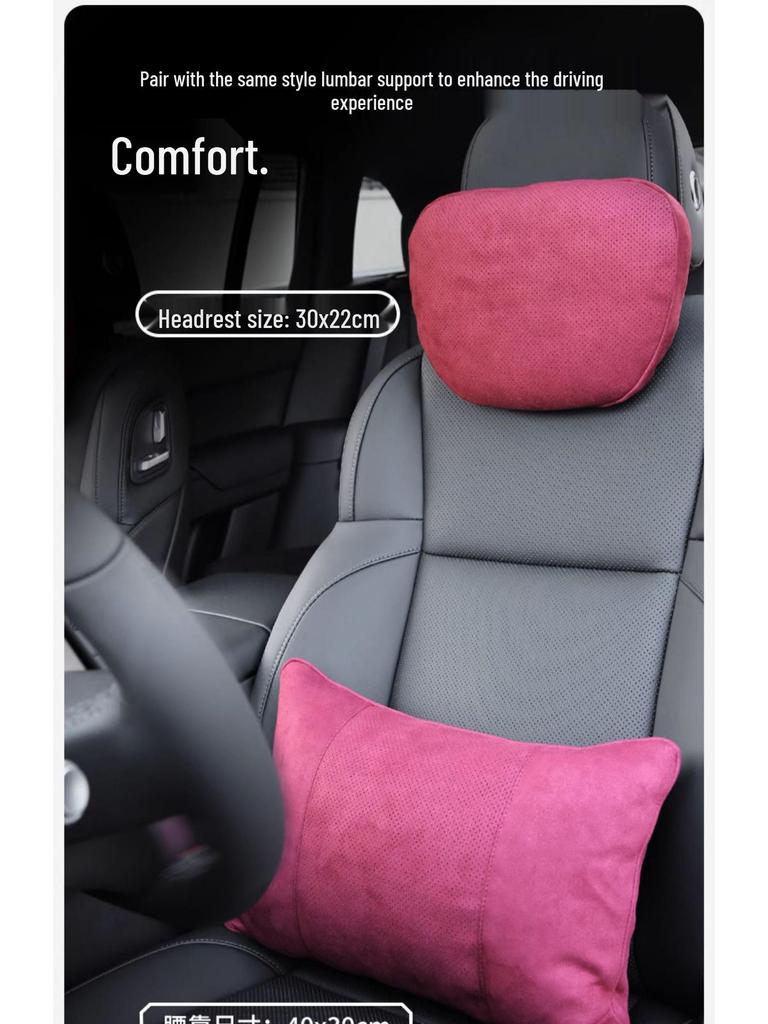 Car Neck and Lumbar Support Pillow for Maybach, Mercedes, Tesla, AITO