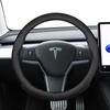 Suitable for Tesla Ultra-Thin Breathable Leather Steering Wheel Cover Suitable for Model 3 Y X S 2024
