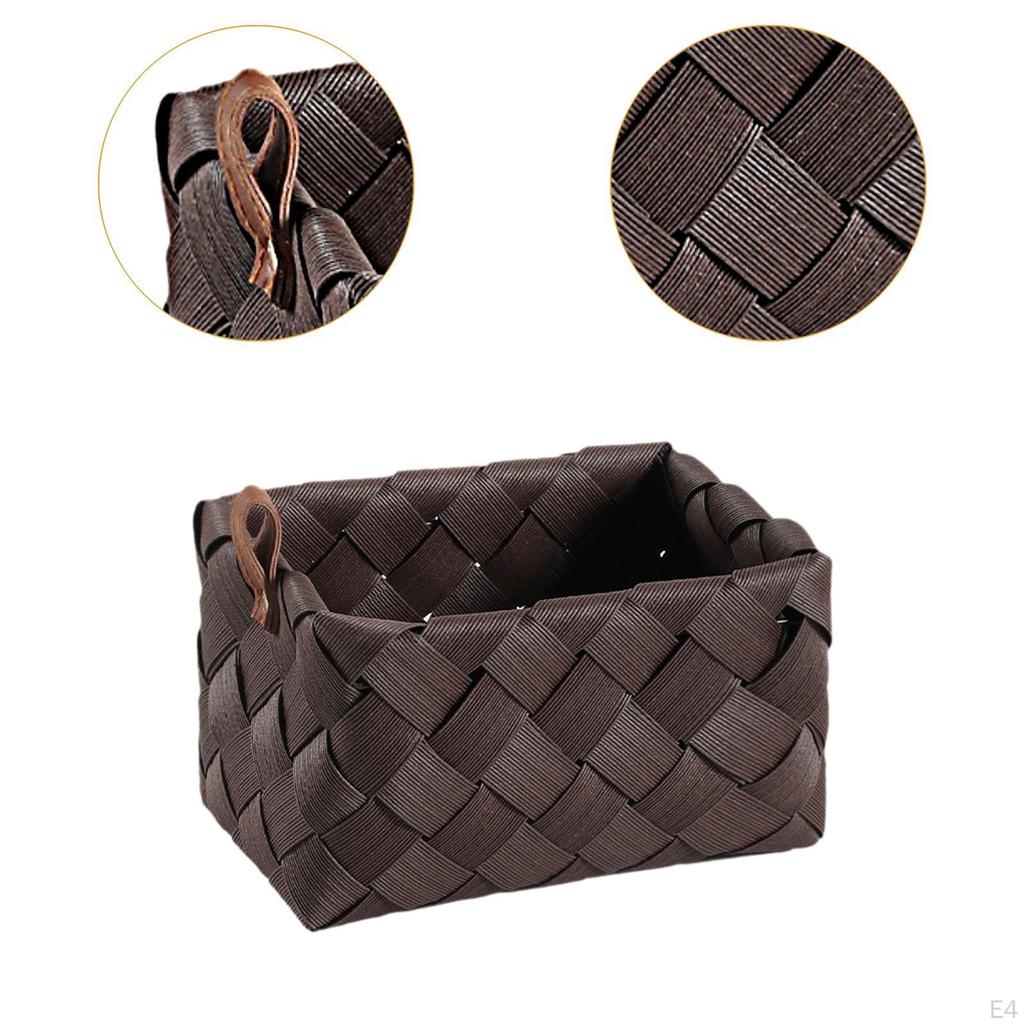 Корзина для хранения из ротанга, органайзер для дома и сада