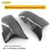 Carbon Fiber Rearview Mirror Cover for BMW F10/F18 (2014-2016) - Durable and Wear-resistant.