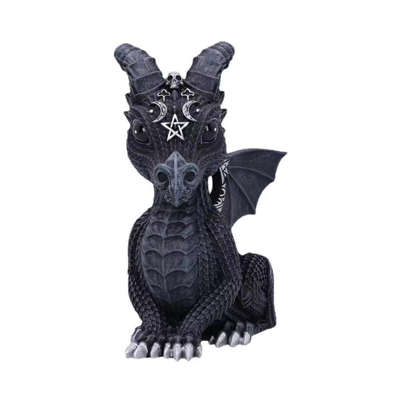 1pc Halloween Magic Black Dragon Snake Griffin Unicorn Mysterious Witches Statue Home