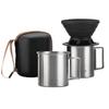 Vandroop Coffee Dripper and Stainless Steel Cup Set, Outdoor Camping Gear, Foldable and Reusable, for Travel, Business Trips, Camping, and Mountain