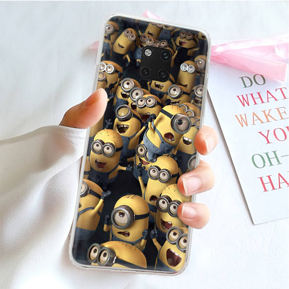 JM30 Minion Прозрачный чехол для Samsung A04 A14 A23 M33 M53 Realme 10 9 C35 C55 VIVO Y02 X80 Infinix Hot 30 Note 11 Tecno Spark 8P Pro