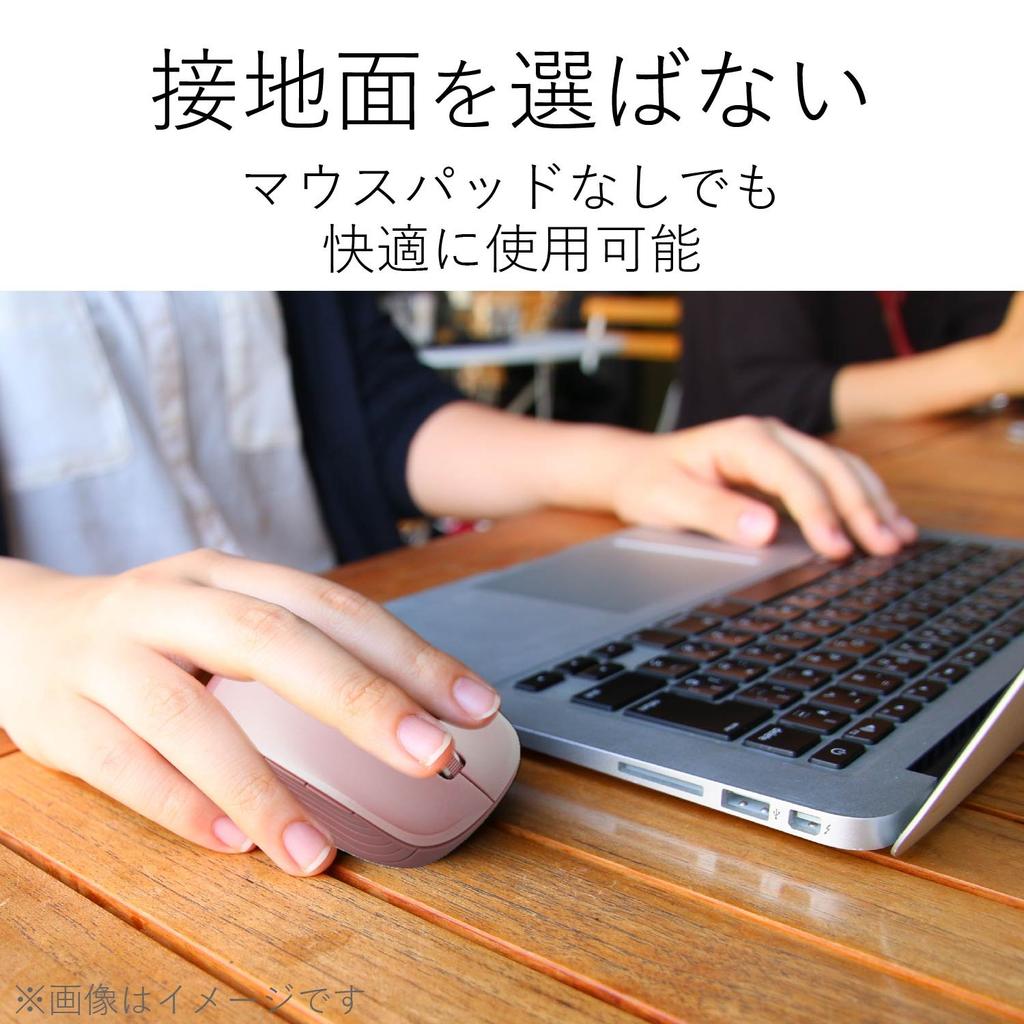 ELECOM Wireless Mouse BlueLED 5 Buttons Buttons for Final Fantasy A Realm Pink 2.4GHz Back/Forward [Recommended XIV Reborn] M-BL21DBPN