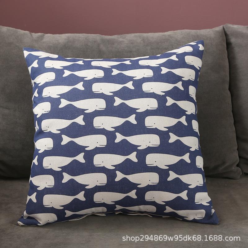 Льняная наволочка в скандинавском стиле с логотипом для дома и дивана