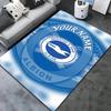 Blue Seagull Emblem Custom Name Carpet Rug For Living Room Bedroom Home Sofa Decoration Kids Play Nonslip Floor Mat