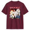 Мужские футболки WOODZ World Tour Модные хлопковые футболки с круглым вырезом и коротким рукавом Одежда больших размеров