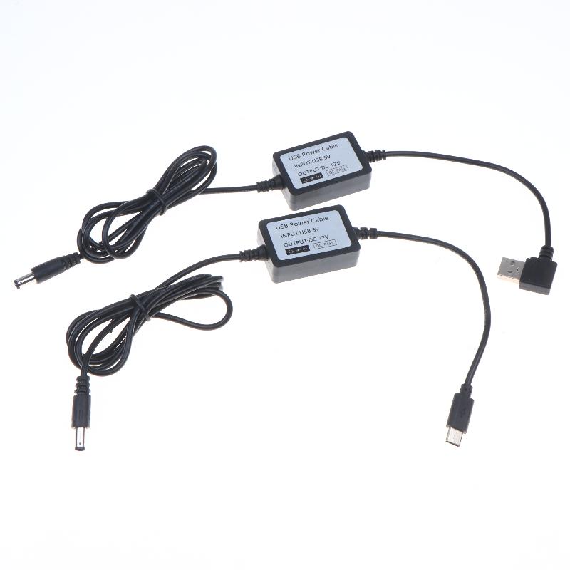 DC-DC 5В на 9В 12В 1А Повышающий USB Кабель-адаптер Преобразователь питания 5.5x2.1 мм для разъема питания