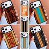 Hawaiian Faux Wood Surfboard Phone Case for iPhone 16e 15 14 13 12 17 Pro Max Plus Air 17pro Cover Coque