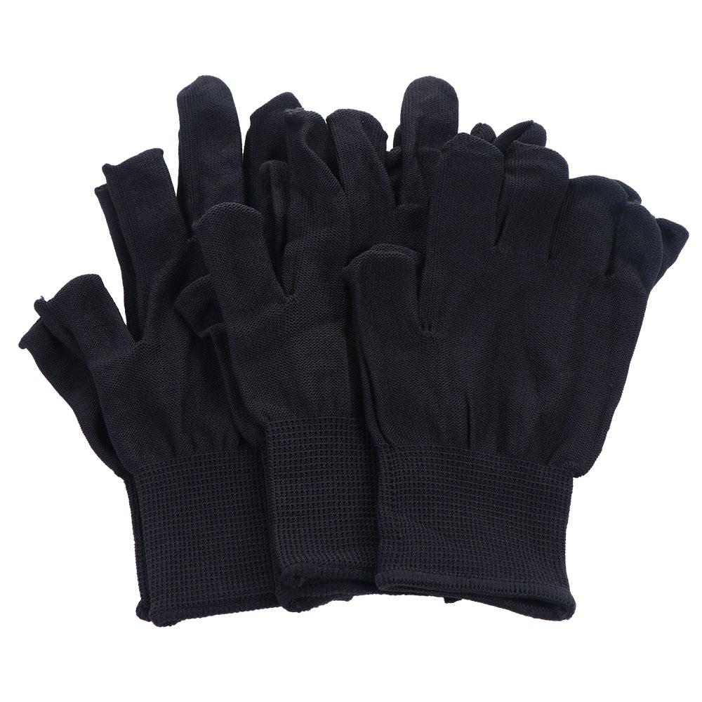 Tea Picking Gloves Show Two Fingers Gloves Men Nylon Gloves Anti-skid Mittens