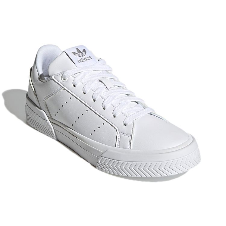 Adidas Court Tourino Triple White Женские кроссовки Cloud-White Silver-Metallic H05280