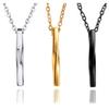 Men's Trendy Minimalist Möbius Necklace – Hip-Hop Spiral Pendant Sweater Chain