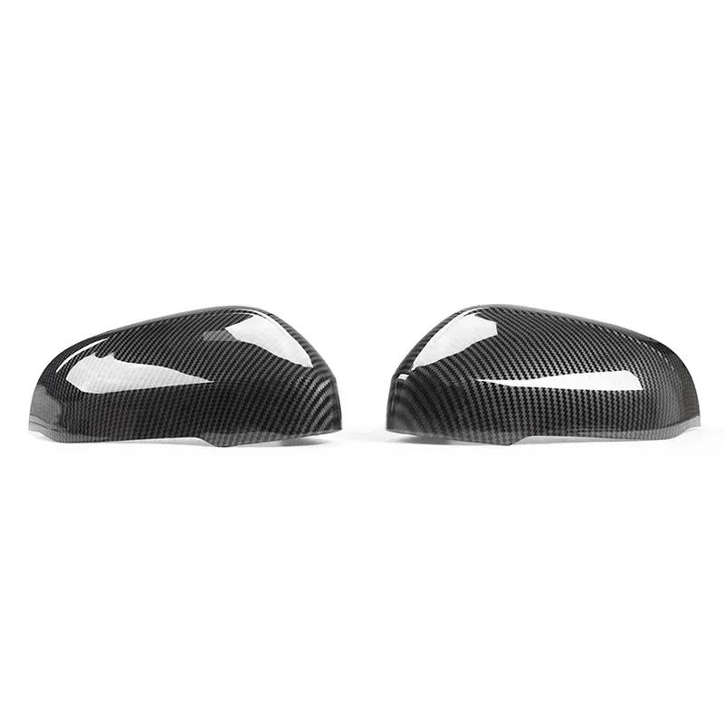 31402636 31402628 LHD For Volvo S60 2011-2018 Car Replacement Rearview Side Mirror Cover Wing Cap Door Trim ABS Carbon Fiber