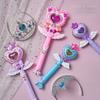 Sound Cartoon Flashing Glow Stick Music Wand Fairy Cartoon Anime Toys Flashing Glow Stick  Kids