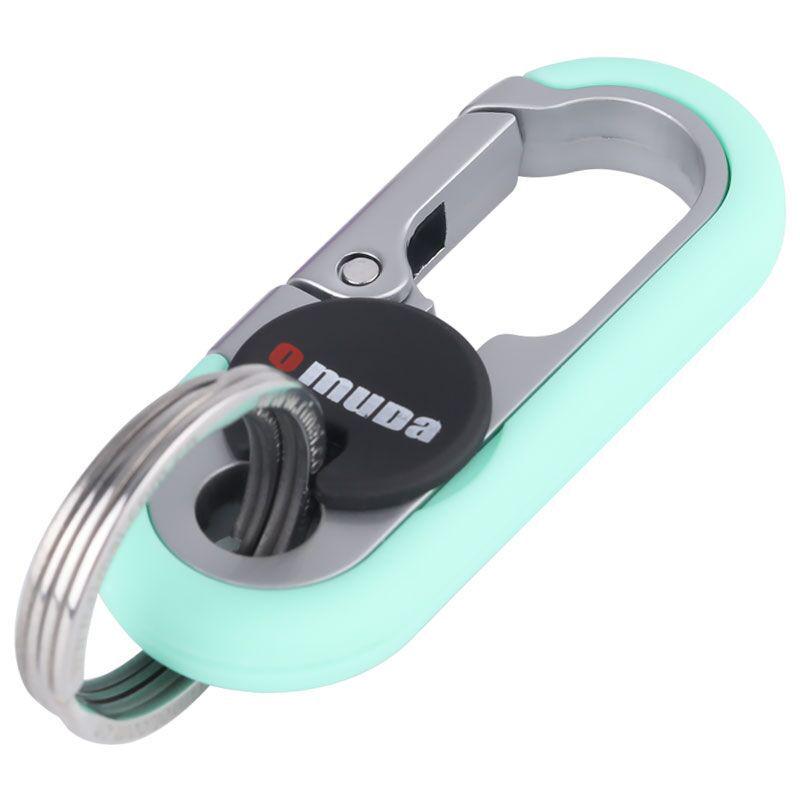 Omeida Мужской цельнометаллический брелок для ключей с двойными кольцами