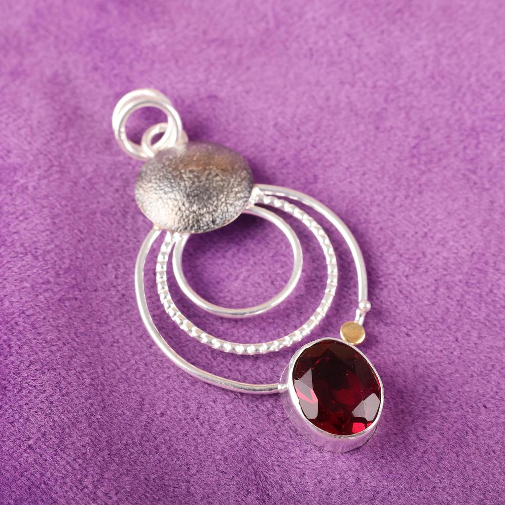 Pink Rubellite Gemstone Jewelry, 925 Solid Sterling Silver Pendant, Beautiful Silver Pendant, Handmade Healing Pendant For Women