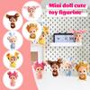 Doll Cute Toy Figurine 6-piece Set, Simulation