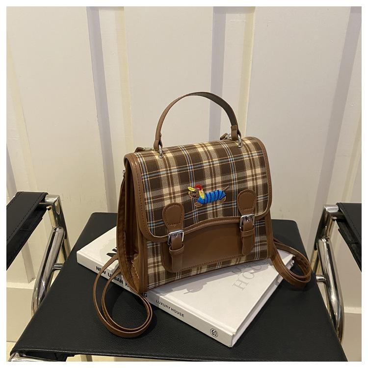 Новая стильная женская сумка через плечо женская сумка вышитый ретро рюкзак ниша милый мультфильм сумка через плечо женская