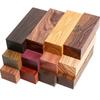 1piece DIY Teak and Rosewood Knife Handle Material 10 Kinds Wood Material For DIY Wooden Handicraft Material 120x40x30mm