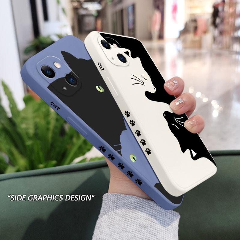 Чехол для телефона «Обнимающийся котенок» для iPhone 16 15 14 13 12 11 Pro Max Mini X XR XS MAX Plus