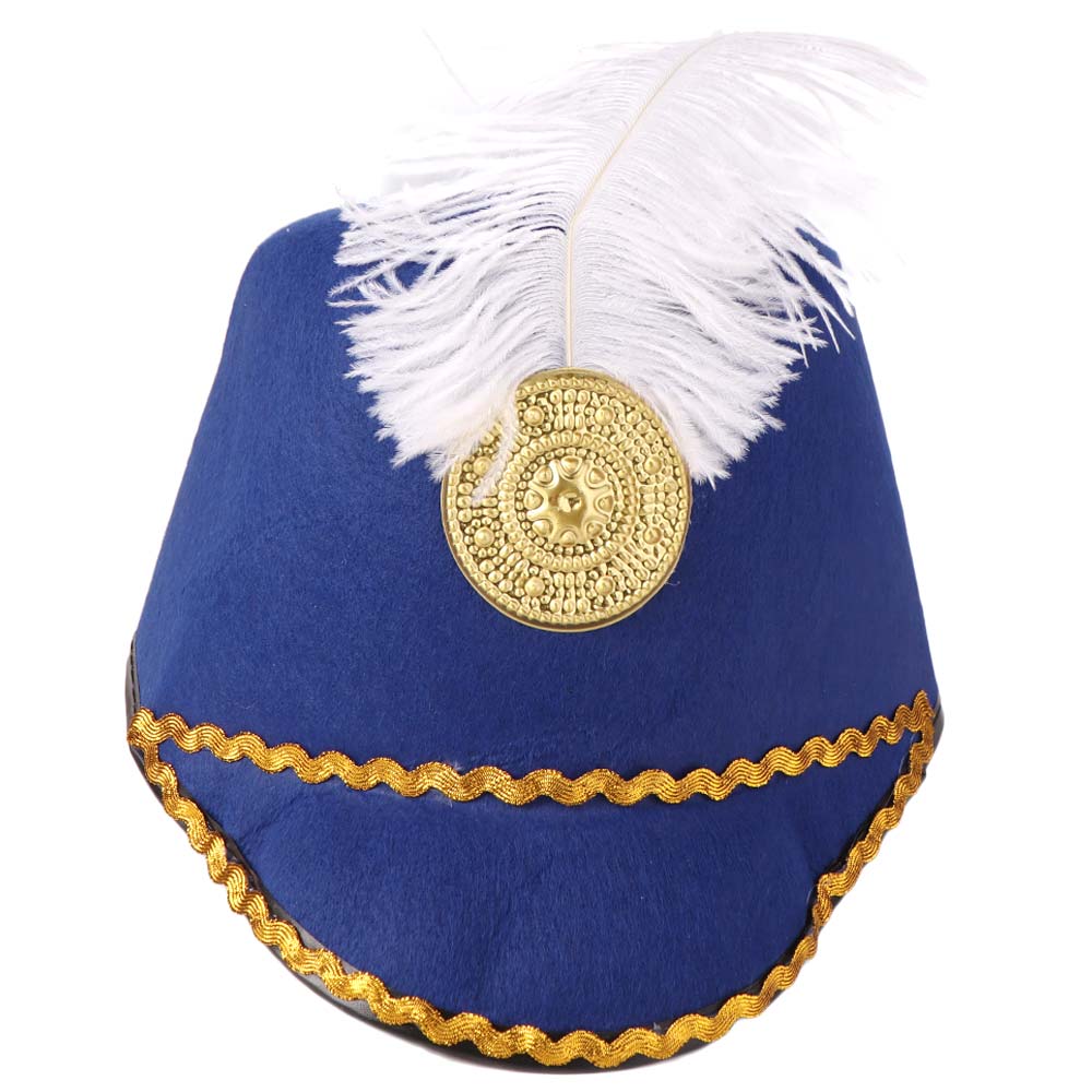 Dress Up Marching Band Hat Vintage Knight Drum Major Hat Doorman's Hat Uniform Hat Festival Fancy