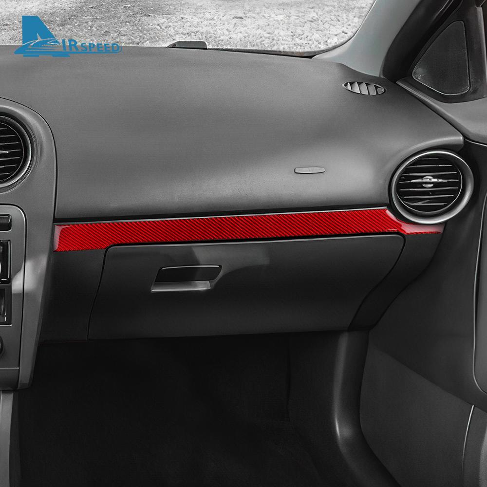sdbn7 Real Soft Carbon Fiber Sticker For Seat Ibiza 6l 2003 2004 2005 2006 2007 2008 LHD RHD Car Passenger Co-pilot Strip Interior