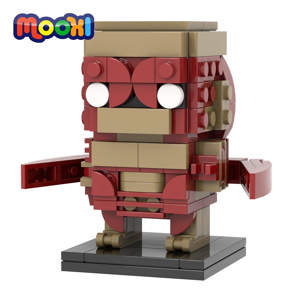 MOOXI Монстр Демодог Очень Странные Дела ТВ Сериал Фигурка Brickheadzed Существо Сборка Взрослый Набор Строительных Блоков Детская Игрушка MOC Кирпич Подарок
